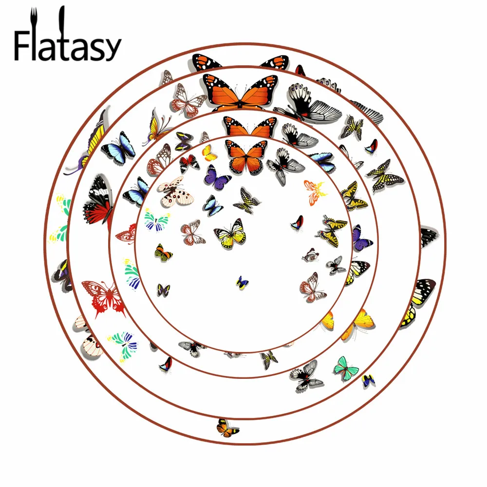 Wholesale rose gold rim custom printed butterfly ceramic plate for wedding