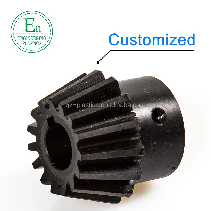 Customized helical plastic nylon spiral pinion bevel gears
