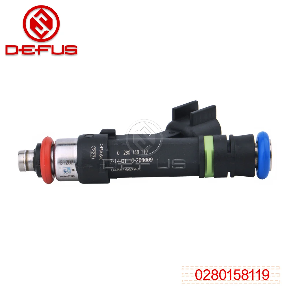 DEFUS cars spare parts fuel Injectors for CJ7 3.8L OEM 04861667AA 0280158119 injector nozzles