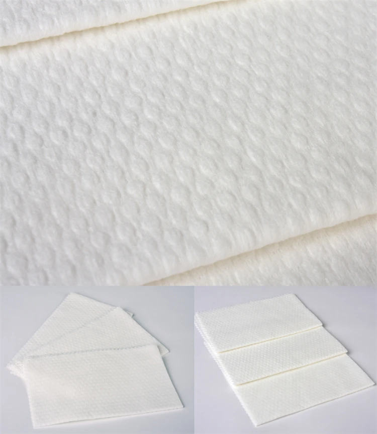 Hot sale cleaning cotton soft white non woven facial disposable towel