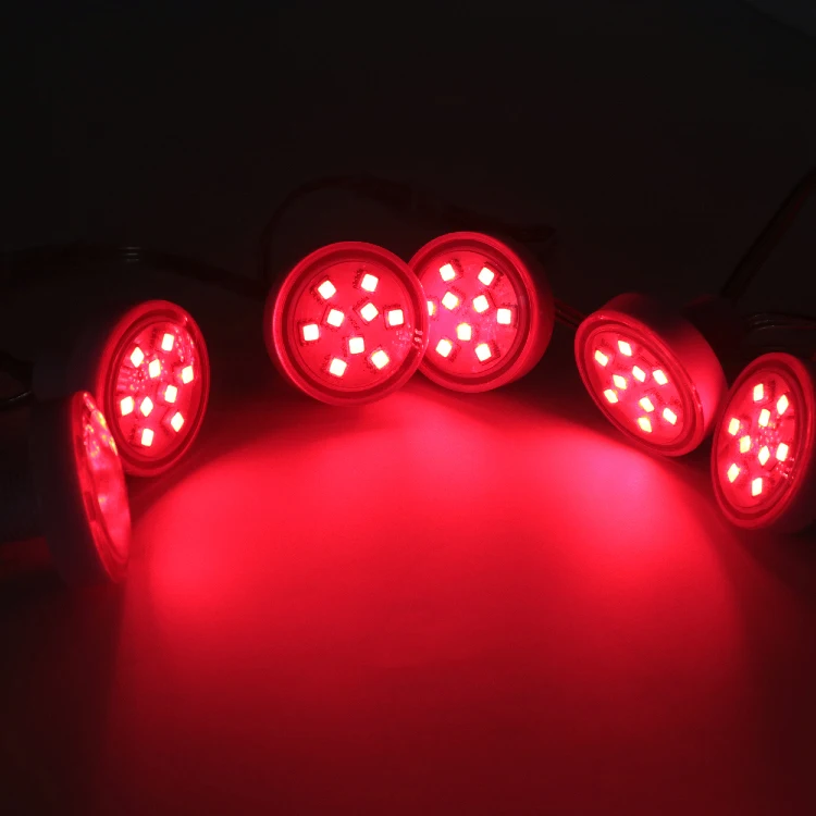 12V 24V WS2811 UCS1903 IC Digital Full Color Changing 45mm 9 LED 5050 RGB Led Pixel Point Source Light