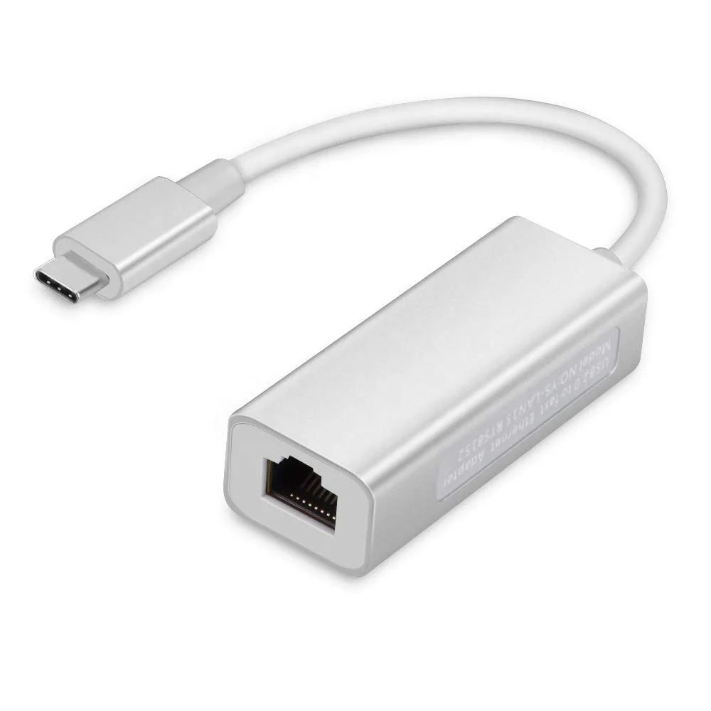 Сетевой адаптер SUNLINE USB C к RJ45 female Lan гигабитный адаптер для 100/1000 Мбит/с Ethernet адаптер cabl