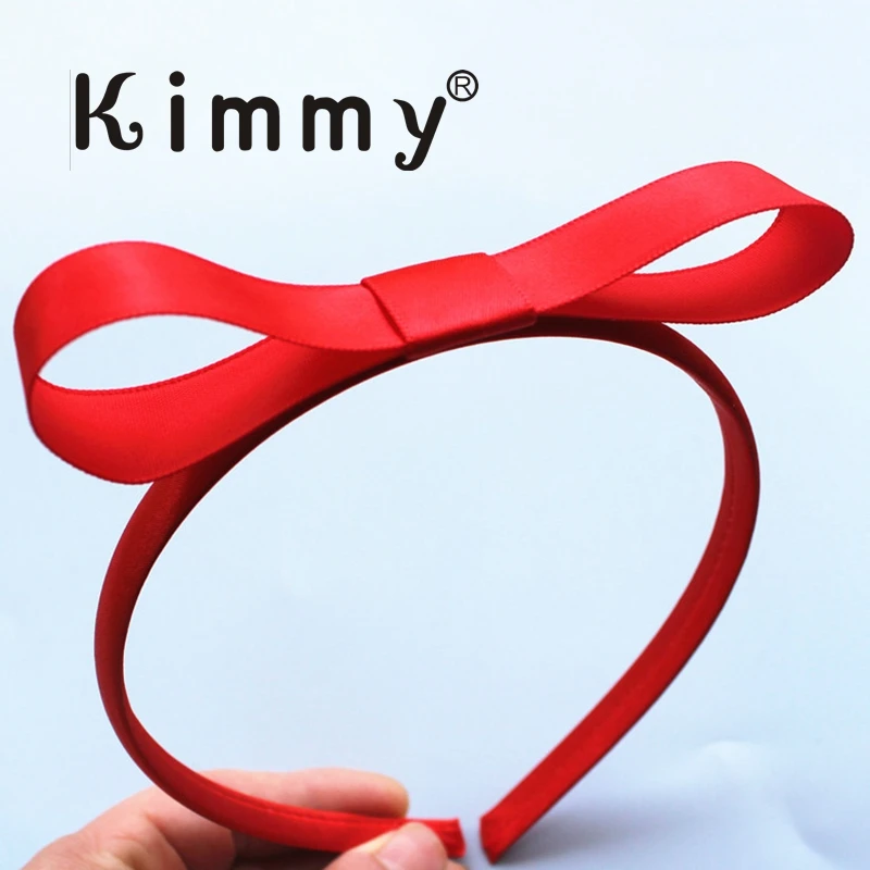 Girls Kids Small Hair Bow Headband Uniform Colours Grosgrain Ribbon head band