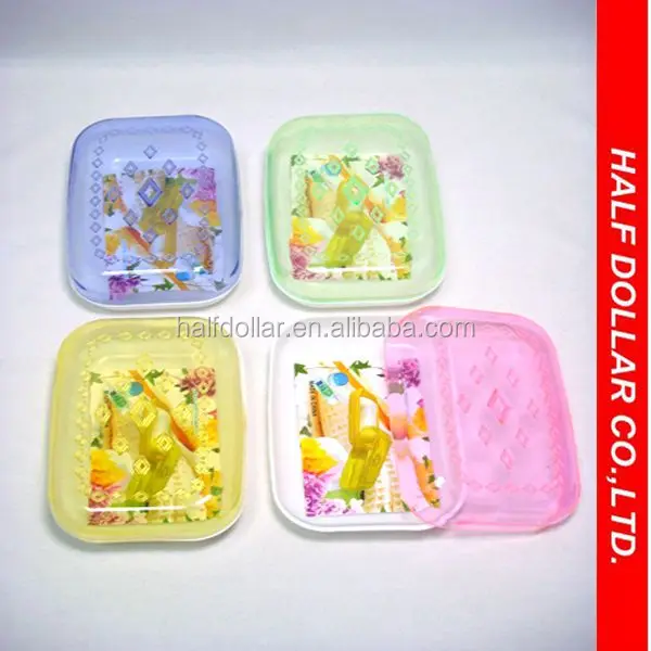 
Cheap Plastic Soap Holder with Colorful Lid 