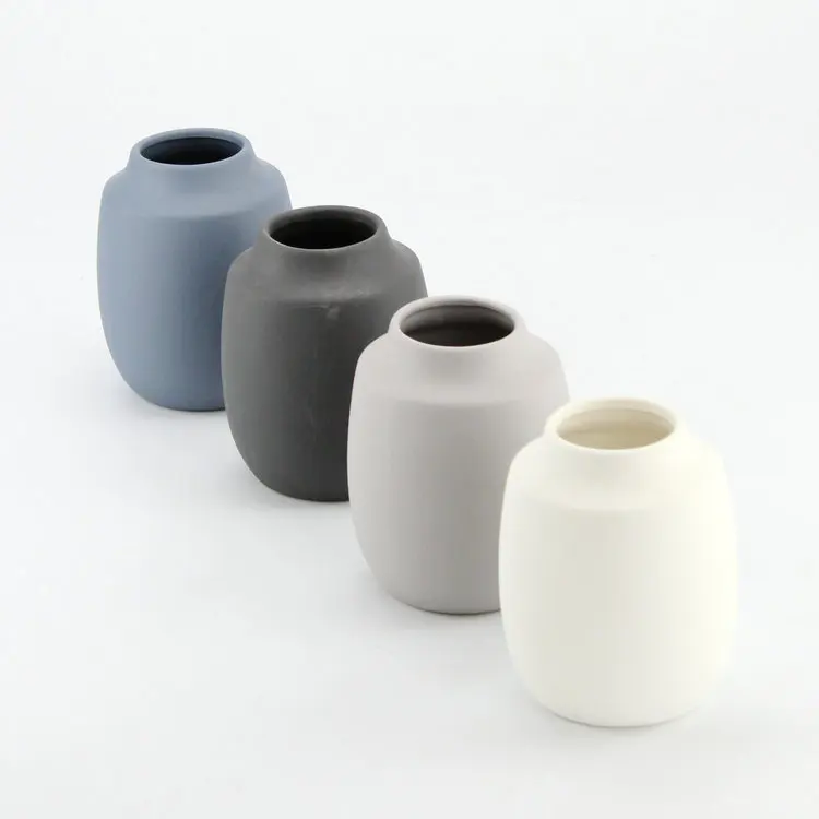 Главная Отель партия свадебный Декор Пользовательские цвет матовой керамической икебана ваза для цветов