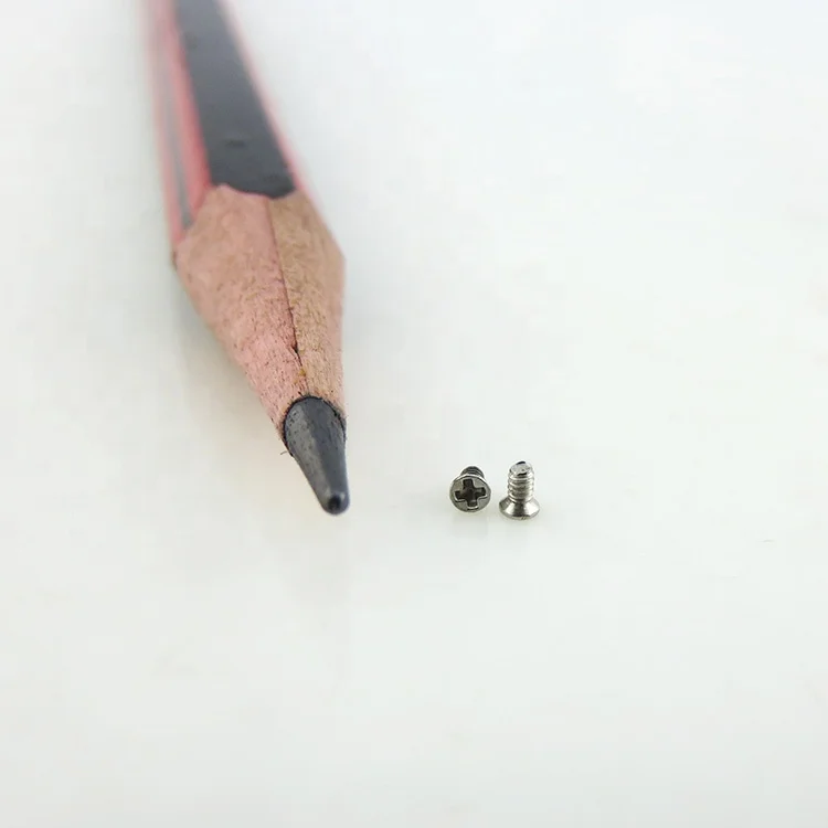 Wholesale nickel plated M1X2mm super mini screw for watch/glasses