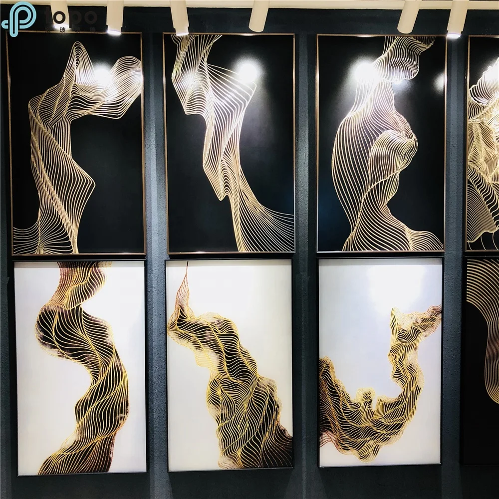 
Decorative Hand Painted Art Glass Painting for Sofa Wall Decor (MR-YB6-2048A) 