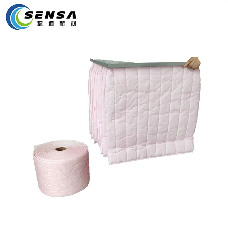 SENSA Eco-friendly  Melt Blown F5 Bag  Nonwoven Air Filter Cloth Media roll