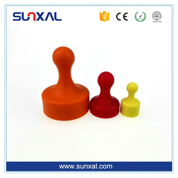 
Colorful Customized Office Refrigerator Strong Permanent Push Pin Magnet 