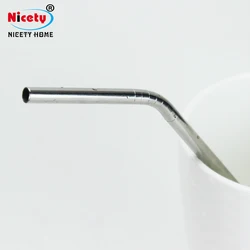 18/8 stainless steel straw for juice metal straw custom logo
