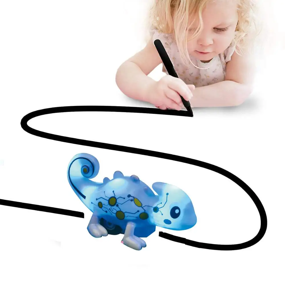 2018 Creative Toys Magic Inductive Chameleon Follow Trail  Animal For Kids