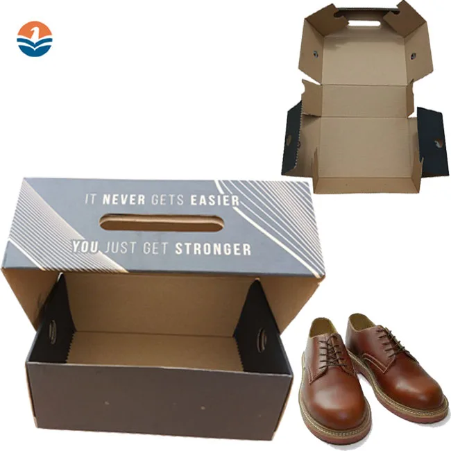 China Custom small Corrugated Shoes Display Carton Box For Shoes