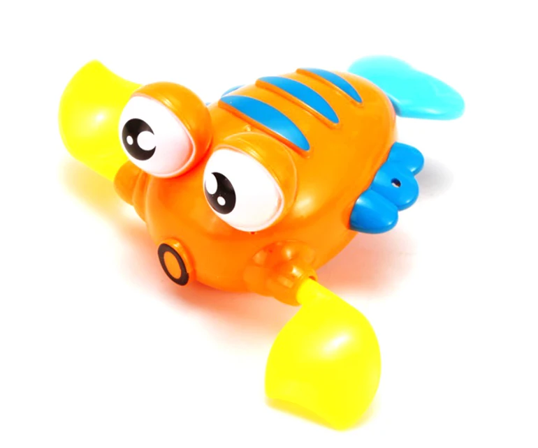 Plastic lobster and frog floating baby wind up bath toy