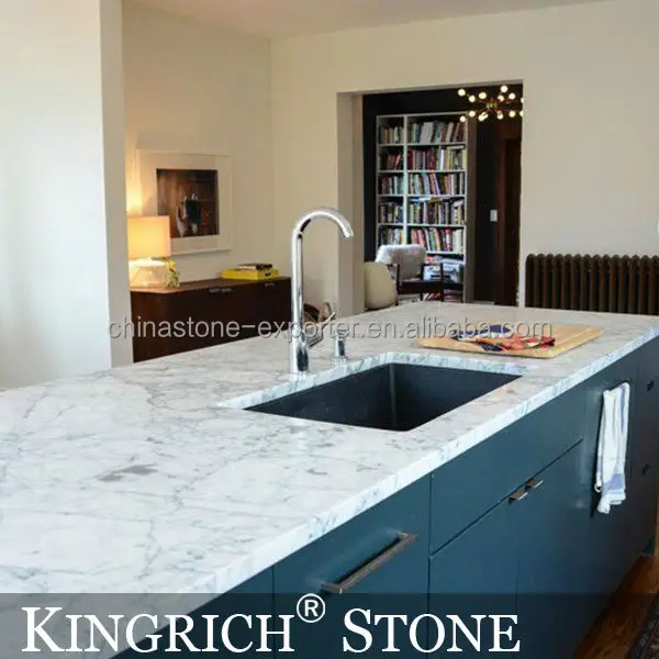 Дизайн кухонной столешницы, дизайн мраморного кухонного островка, Calacatta oro, итальянский белый мрамор