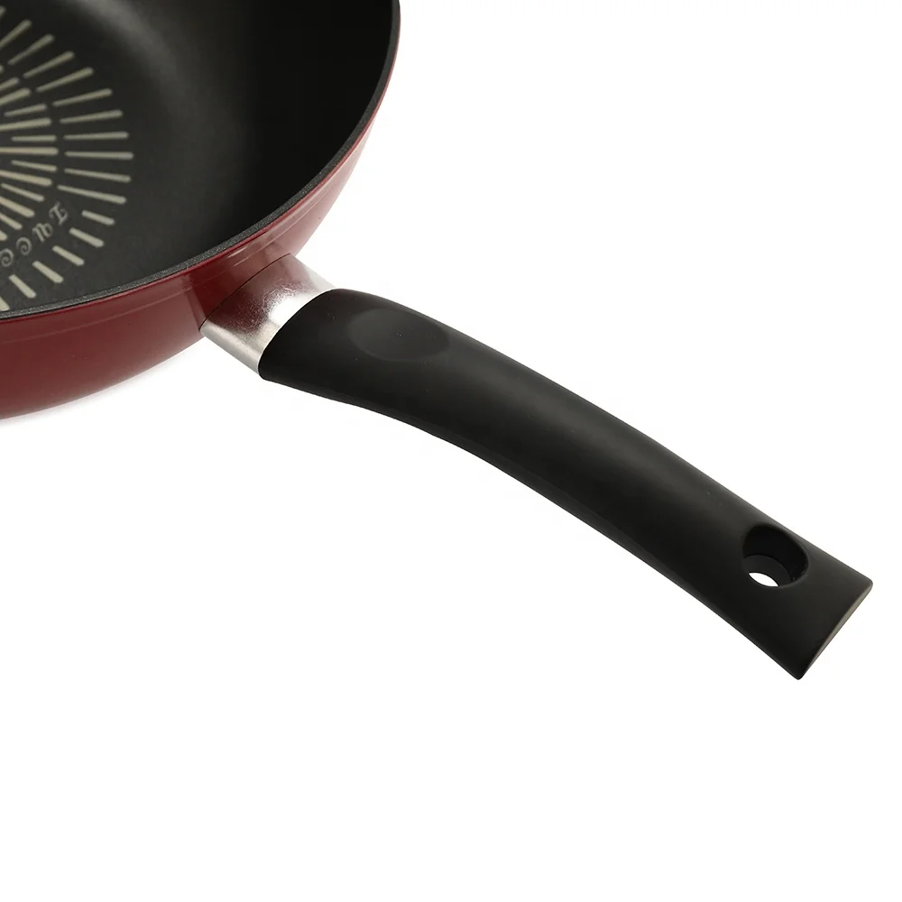 Useful and hot sale aluminum forged wok with non stick coating