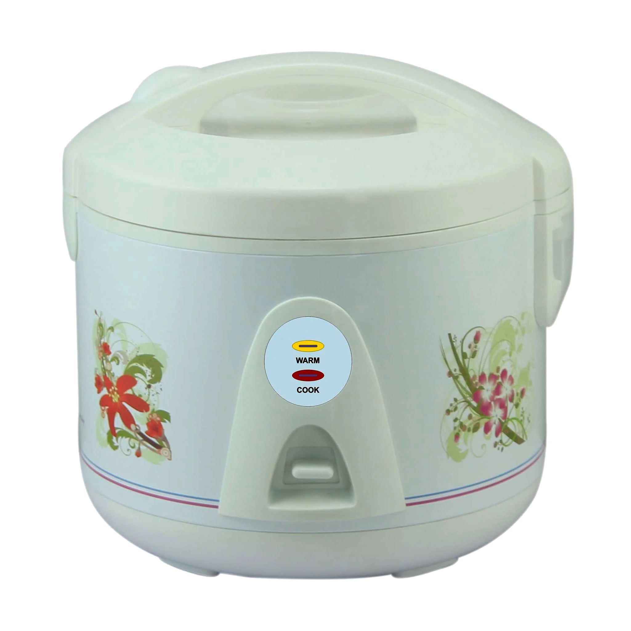 Электрическая рисоварка с классическим цветочным принтом, 2 л