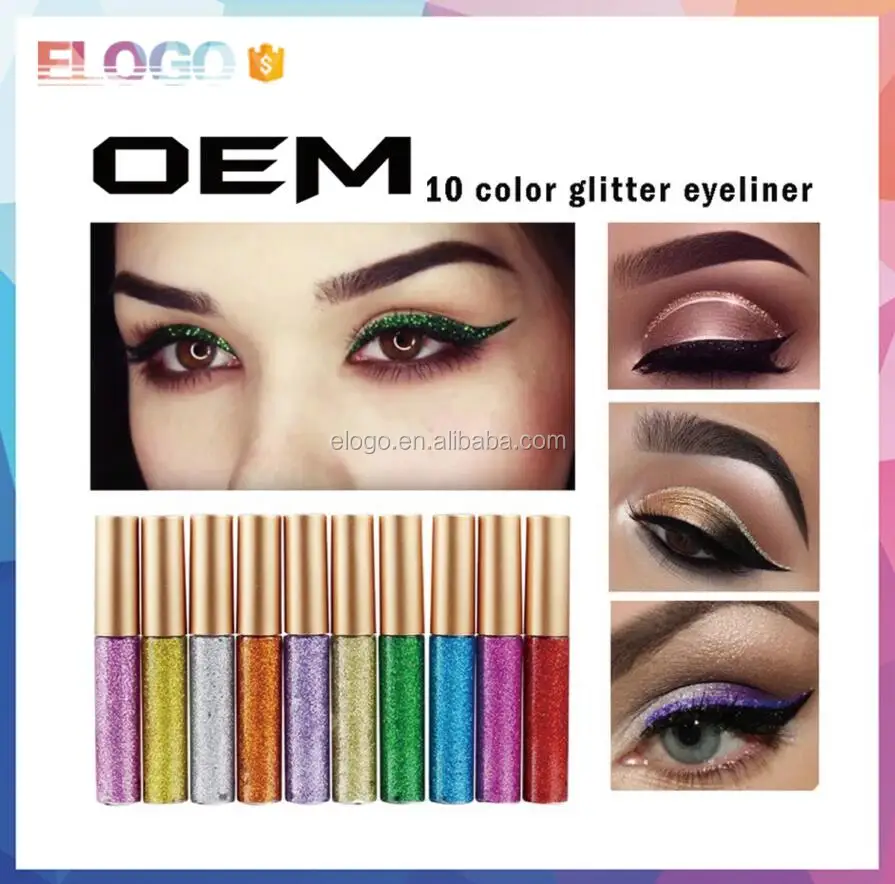 
Hot makeup products shiny liquid glitter eyeshadow eye liner makeup waterproof glitter liquid eyeshadow eyeliner 