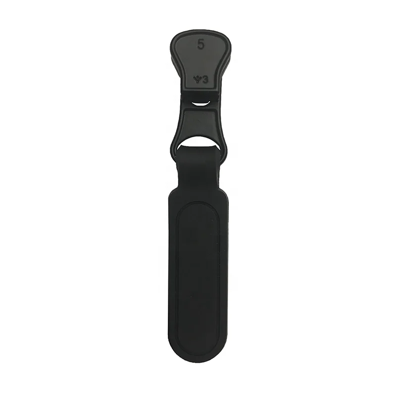 Good Quality Slide Fasteners  Plastic Zipper Slider Brand Zipper Pull Bulk Stock Standard Rubber Zipper Pull