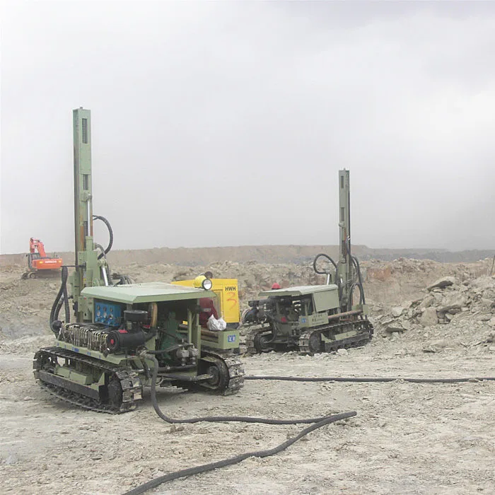 Soilmec rotary pneumatic rock drill rig used for mine probe drilling for sale