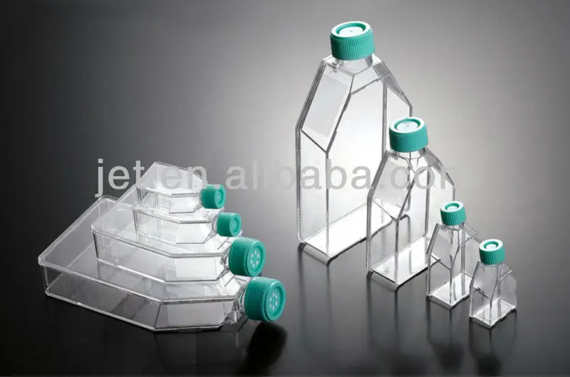 Лабораторные одноразовые колбы для клеточной культуры