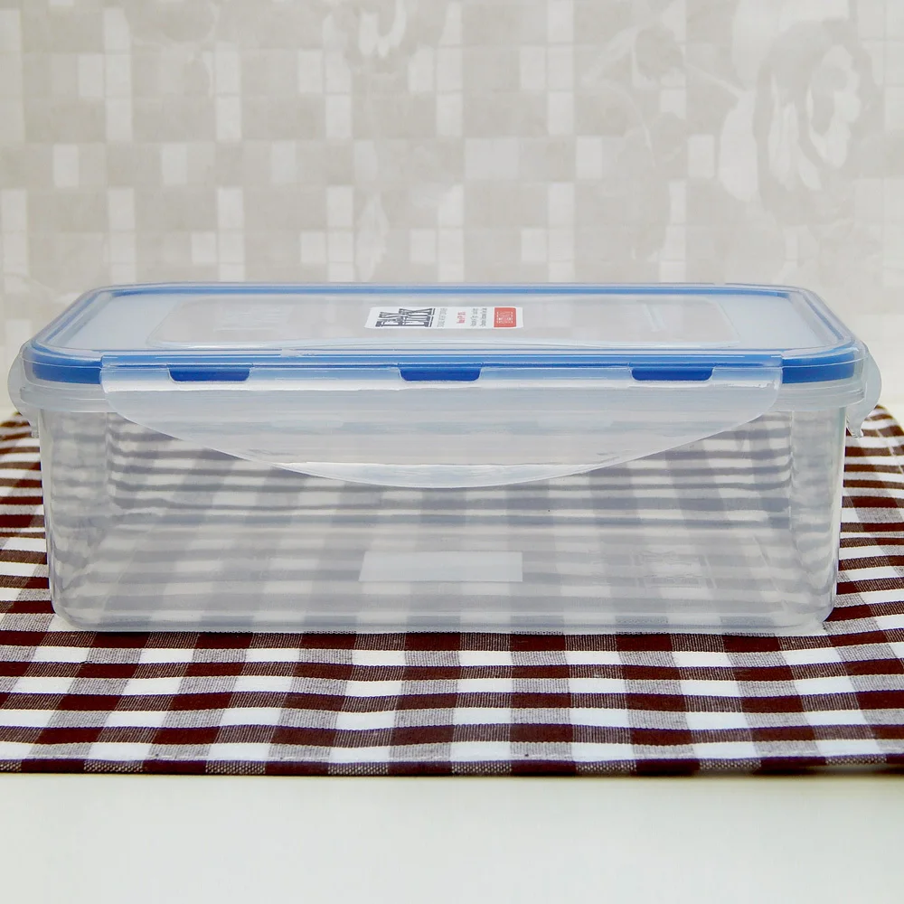 Большие цветные герметичные пластиковые контейнеры для пирога с откидной крышкой