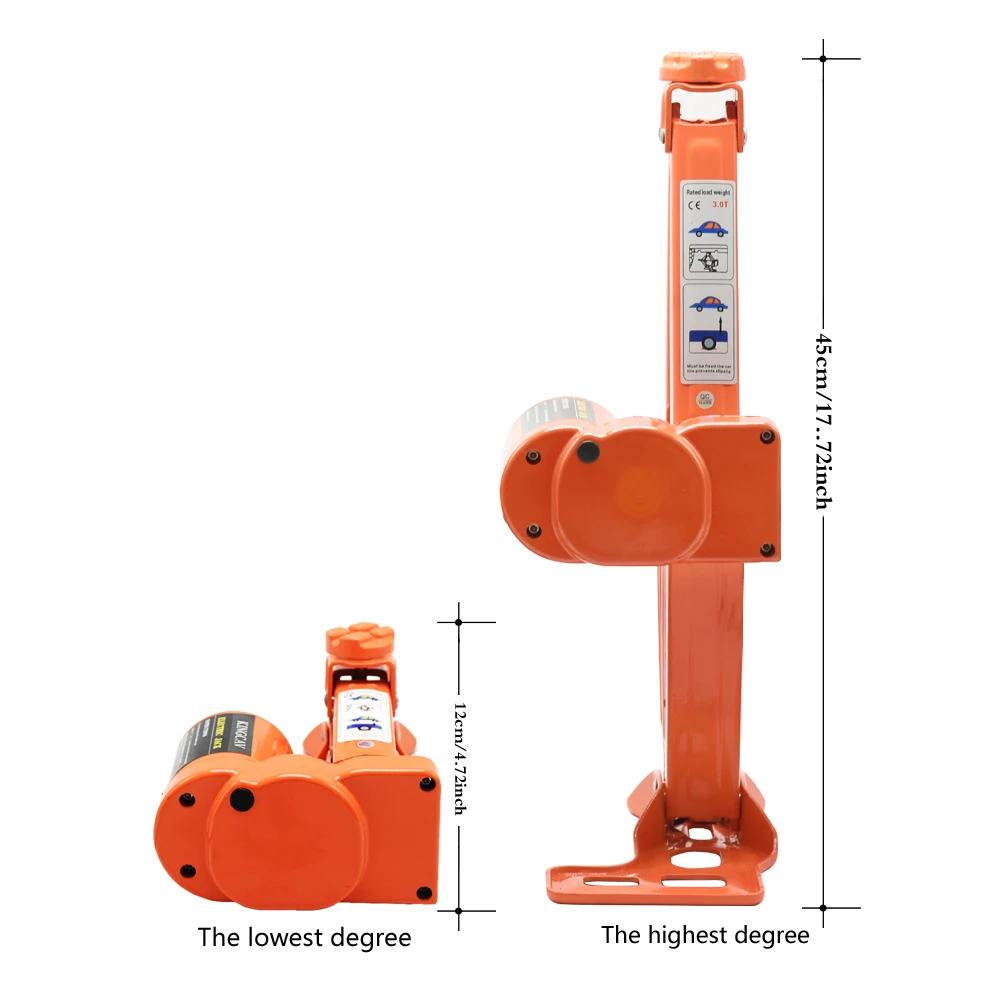 
China supplier different jacks 5 ton easy car 5T 45CM scissor jack & Electric wrench suit 