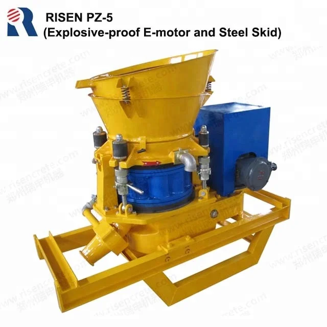 
High-quality RISEN dry mix shotcrete machine PZ-5 - shotcreting machine on Fair 
