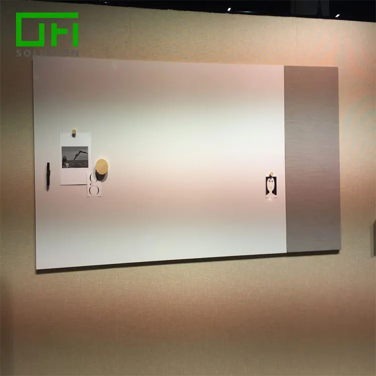 Office Workspace Recycle Material Repeatable Marked Meeting Room Stand Wall Cover Acoustic Whiteboard