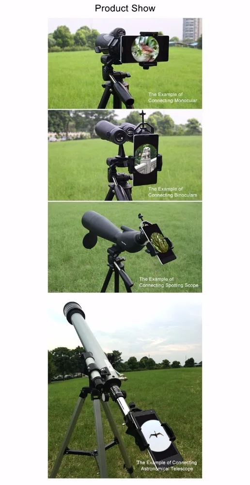 Portable Metal Universal Travel Easy Binoculars Telescopes Adapter Mounts