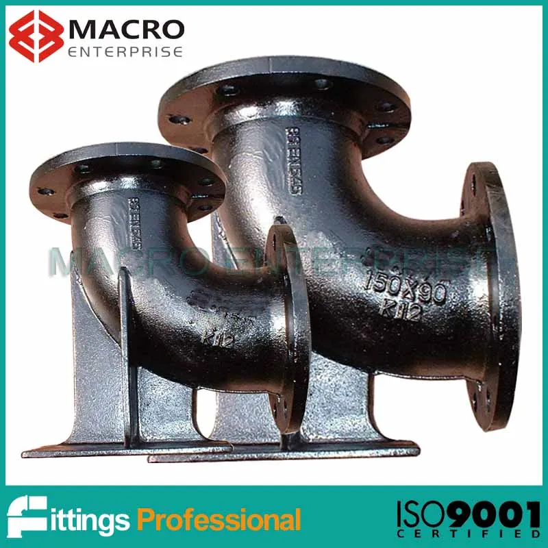 DN400 ductile iron duct-foot bend elbows