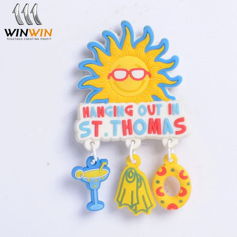 Cute Cartoon Ocean Animals PVC Fridge Magnets Fish  special Fridge Magnet