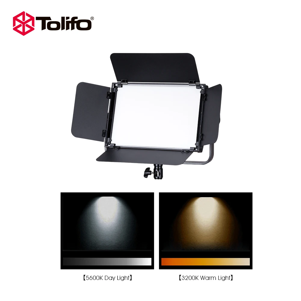 Tolifo GK-S60B PRO 60W 5600K Thin Aluminum Studio Video 600 Led Panel Lights Support DMX512