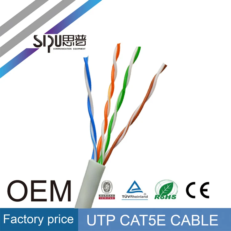 SIPU высокоскоростной футов 305 м utp сети лучшая цена оптовая cat5e связь lan-кабель