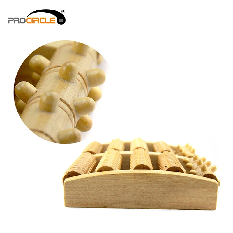 Home Use Body Health Care Wooden Foot Massage Roller/Foot Massage Tool