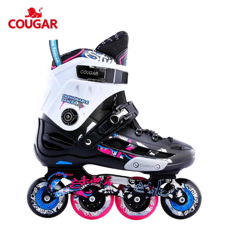 2018 new design Cougar brand 4 rubber wheels aluminium frame roller skate wheels