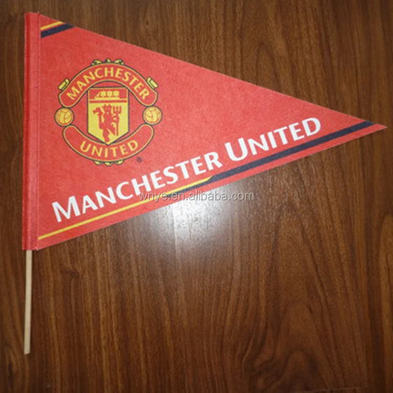 
Wholesale Sport Custom Logo Printing Design Triangle Felt Pennant Flags 