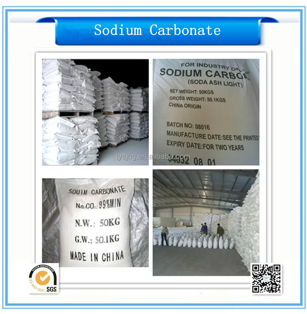 High Industrial Quality Soda Ash Dense and Soda Ash Light Baking Soda