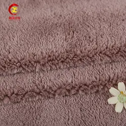 Popular shu velveteen style polyester knitting fleece fabric garment