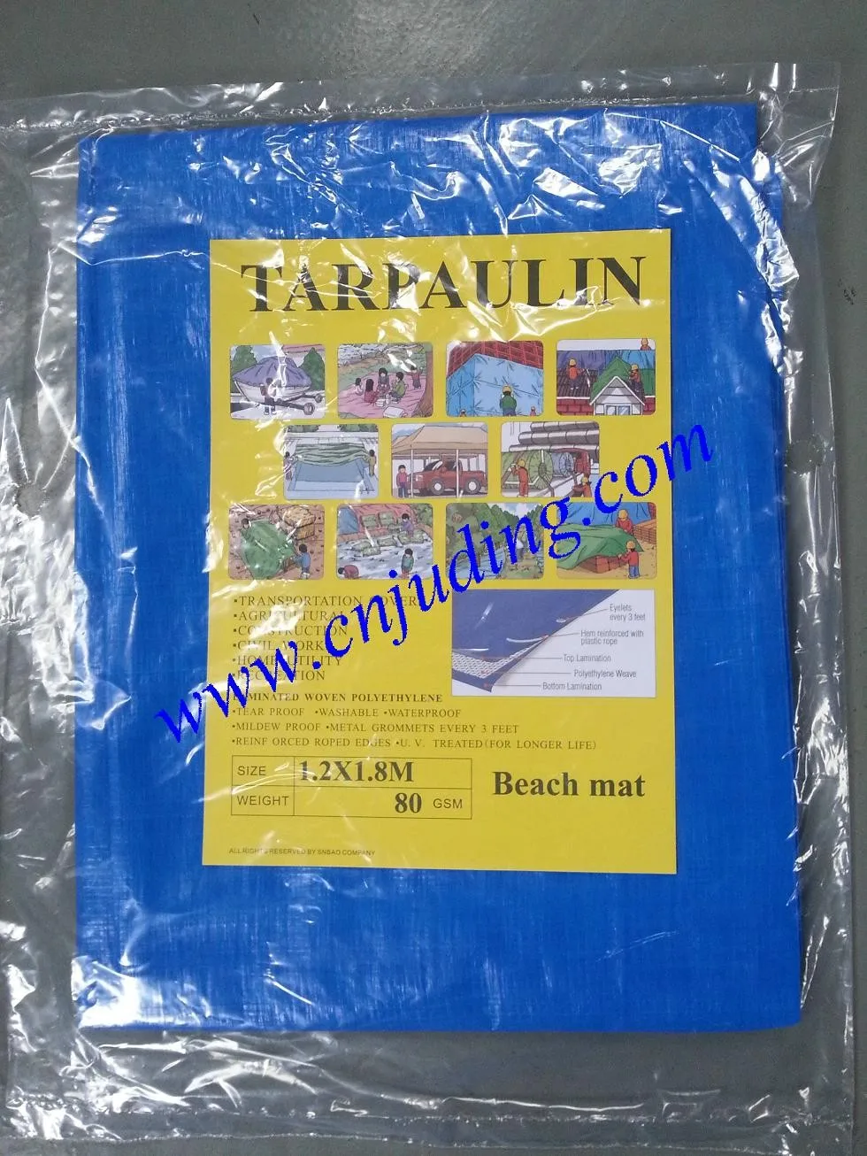 Pe tarpaulin Canvas Cover Tent fabric