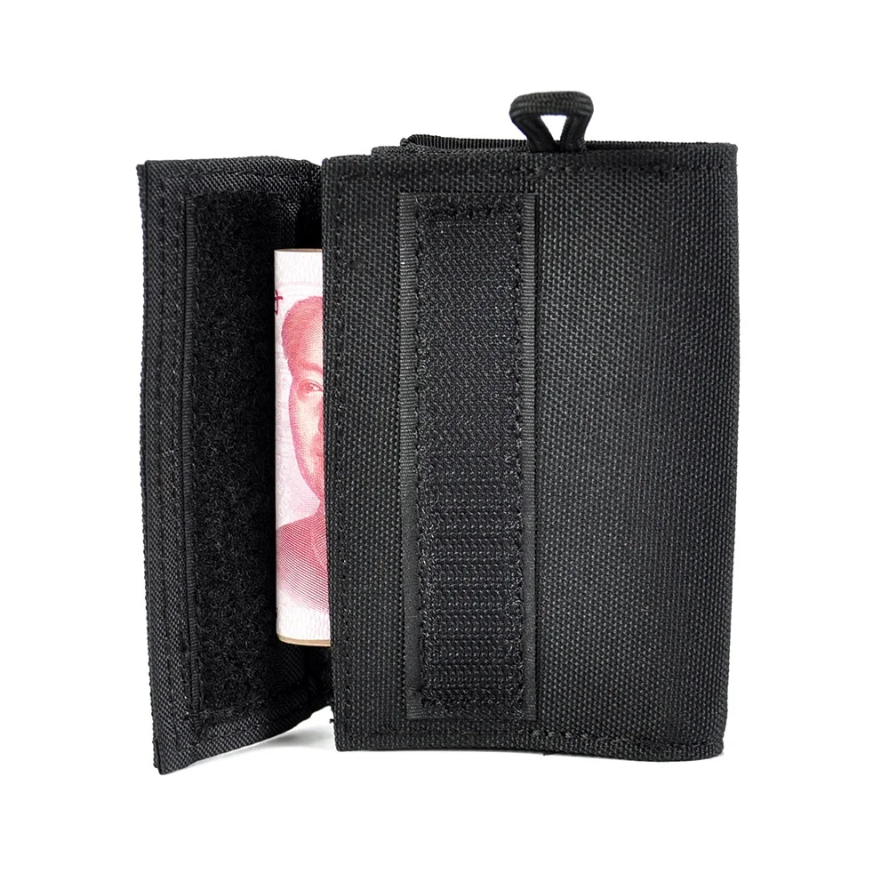 Tactical mens Tri-Fold Nylon wallet purse for ID card and Credit Card Organizer