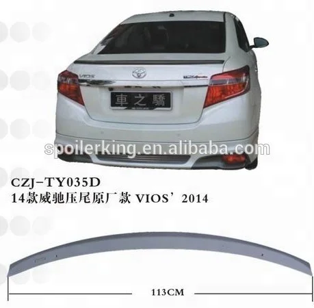 CZJ FOR toyota VIOS yaris 2014-2018 car REAR SPOIELR