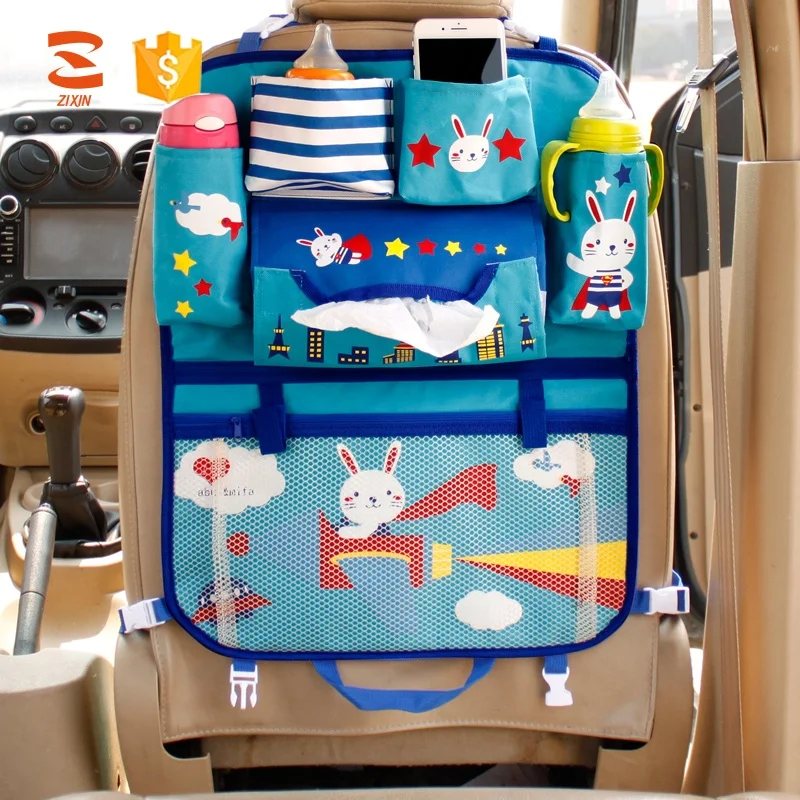 
Wholesale Washable Hanging Cute Cartoon Car Organizer Backseat For Kids 