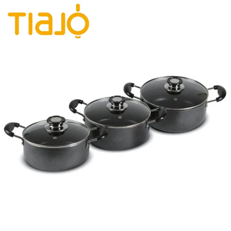 
Selling popular cheap and popular aluminum cooking pot set 