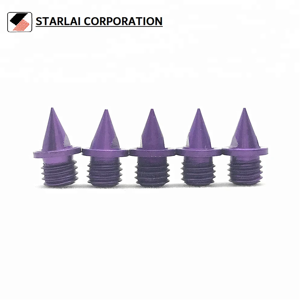 Replacement custom color aluminum track spikes