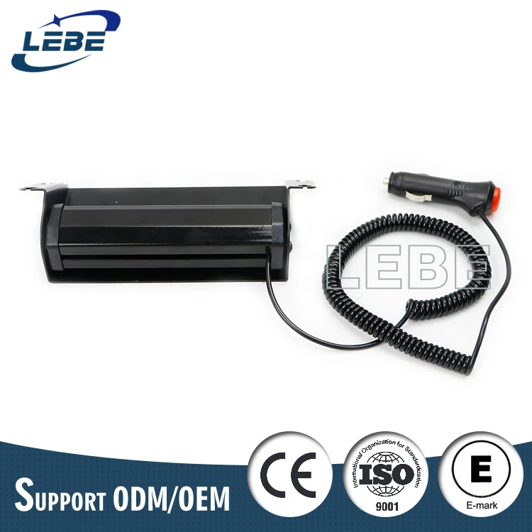 12V LED dash deck emergency strobe light with suction cups