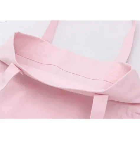 BSCI Certified Factory Drawstring Design Handbags Pure Color Shoulder Bag 100% Biodegradable Organic