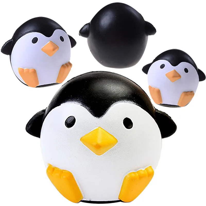 
Оптовая продажа, милые животные на заказ из пенополиуретана, медленно восстанавливающие форму яйца для снятия стресса, сжимаемые животные, Сжимаемый пингвин 