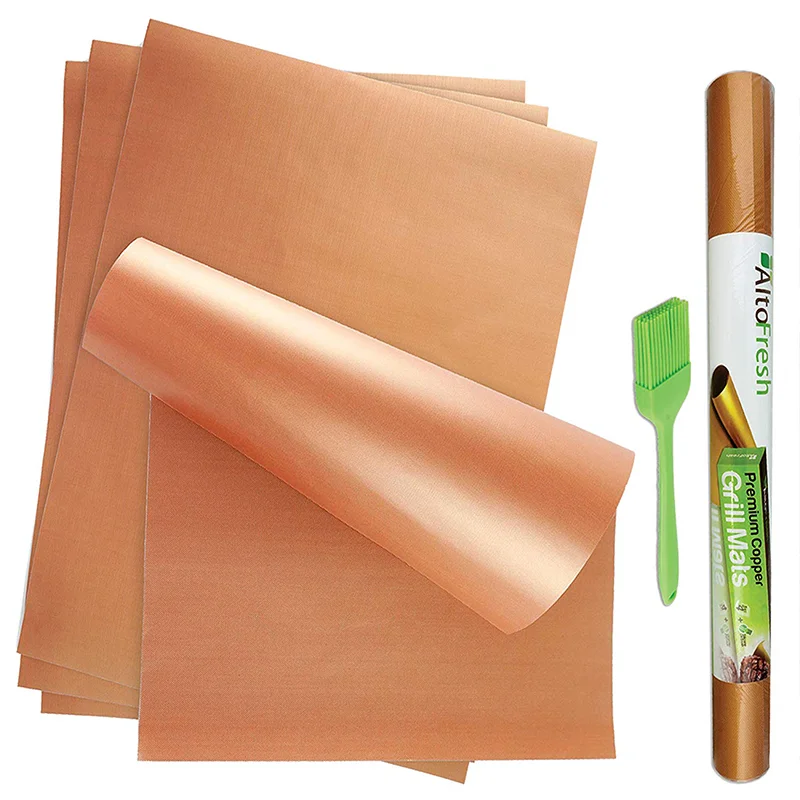 0.25mm Thickness Customized Ptfe Non-stick Bbq Grill Mat Cooking Sheet Oven Liner