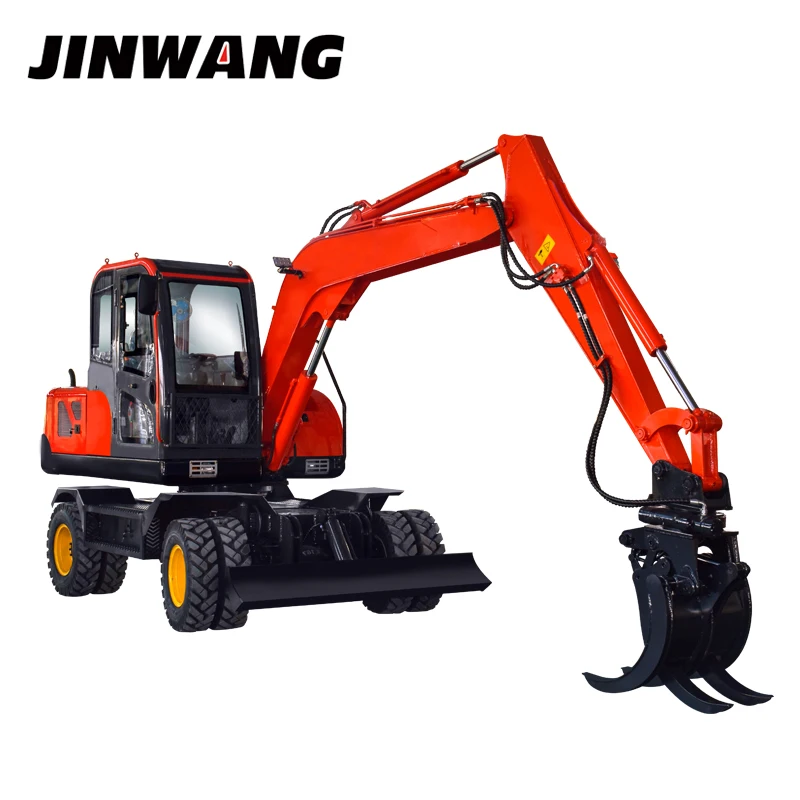 Engineering used 8 ton wheel excavator excavator for sale in dubai