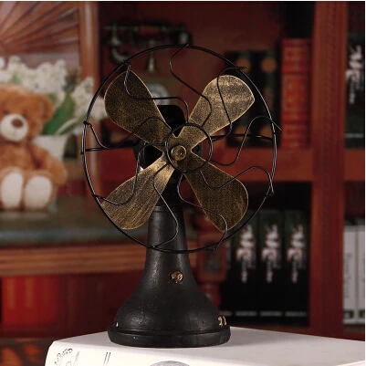 
Model Fan Wholesale Retro Vintage Prop Model Handmade Ornaments Home Decorative Items Crafts 